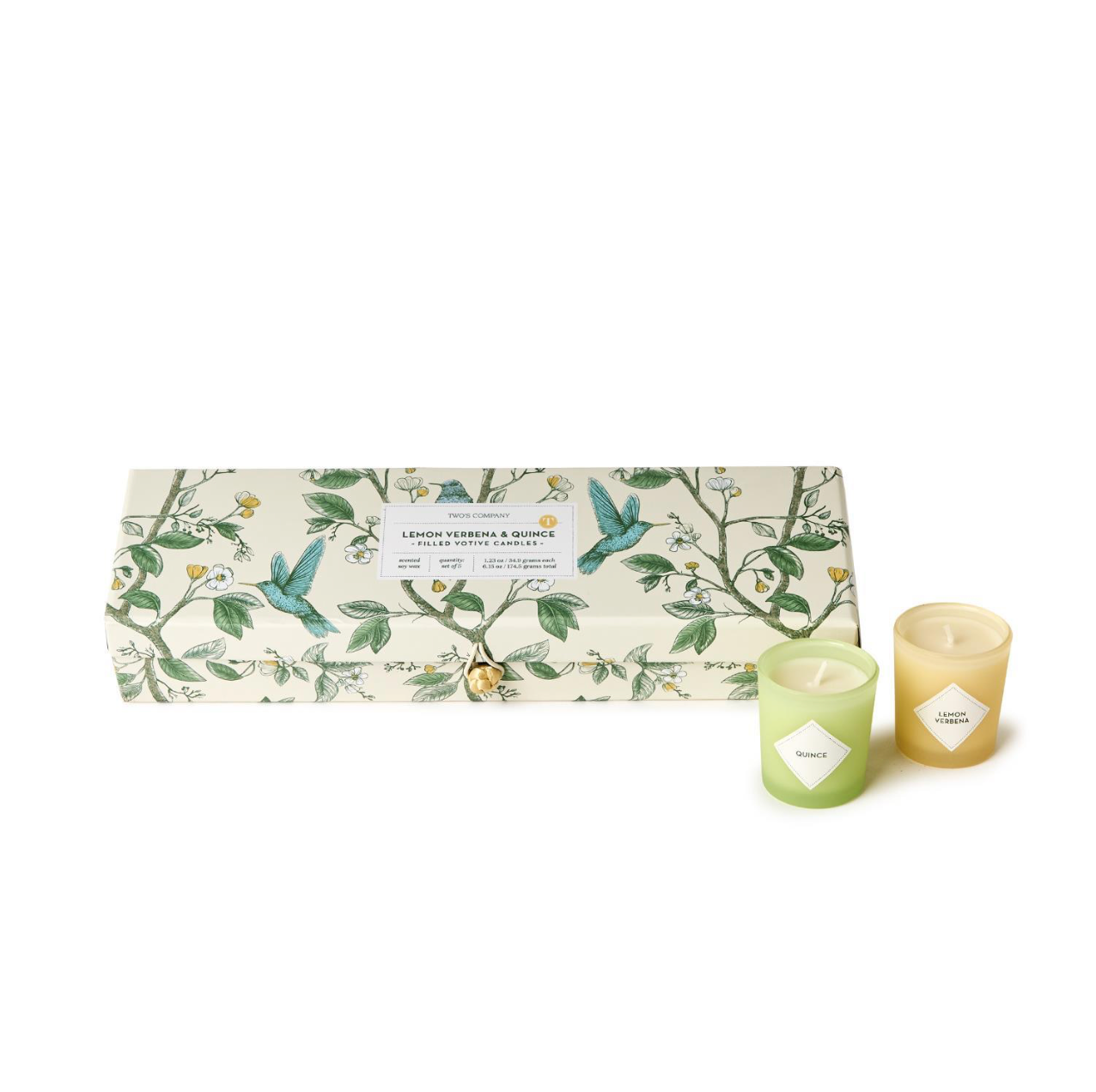 Lemon Verbena and Quince Set of 5 Scented Candles