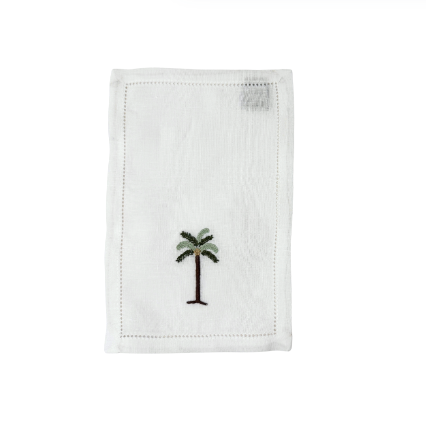 Coco-Palm Tree Cocktail Napkins, Set of 4