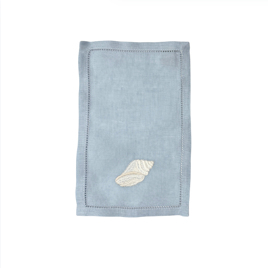 Conch Shell Cocktail Napkins, Set of 4