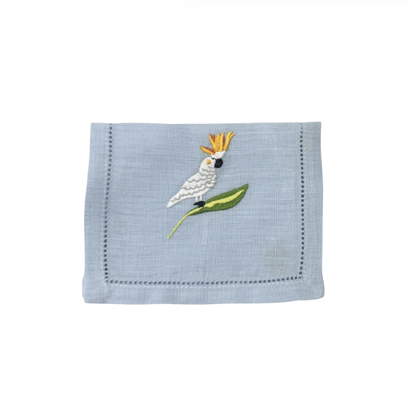 Cockatoo Cocktail Napkins, Set of 4