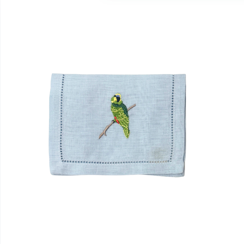 Parakeet Cocktail Napkins, Set of 4