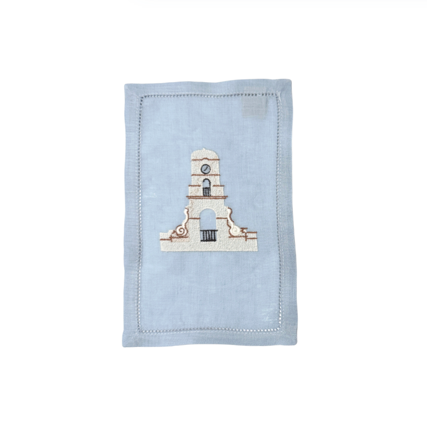 Clock Tower Cocktail Napkins, Set of 4