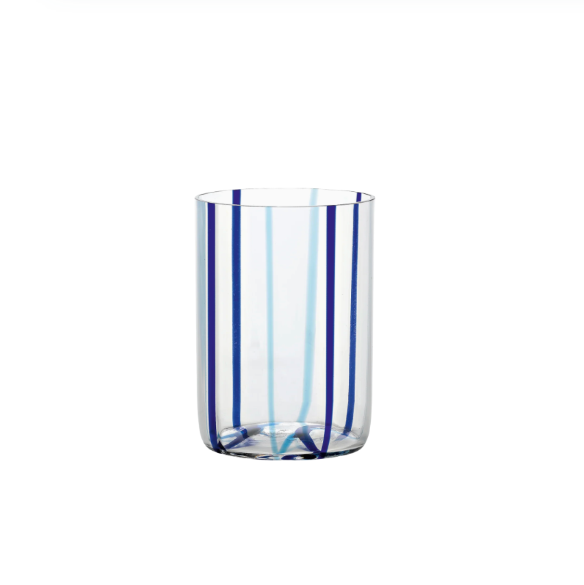Aqua & Navy Tirache Tumbler, Set of 2