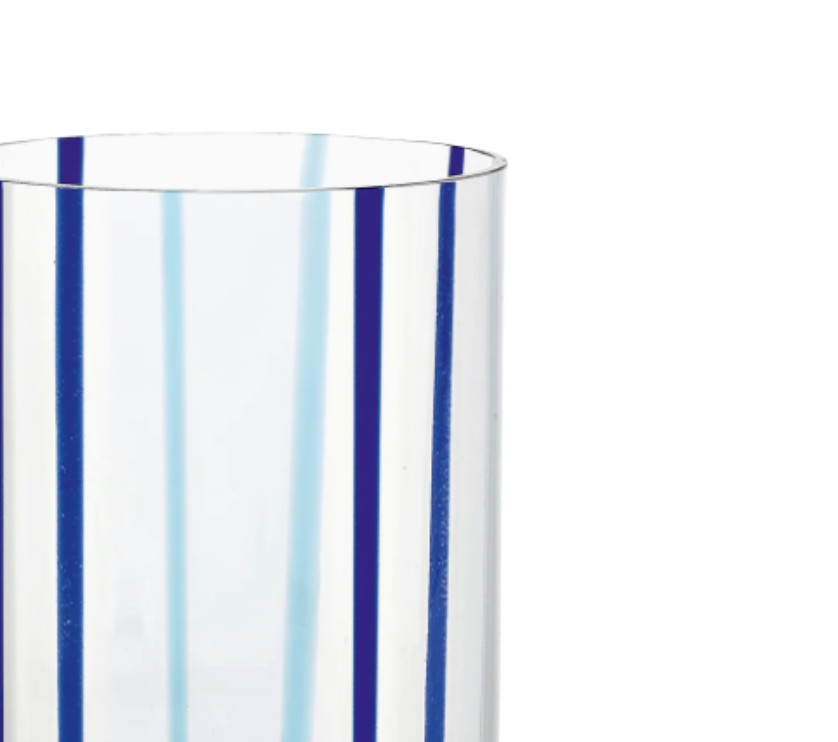 Aqua & Navy Tirache Tumbler, Set of 2