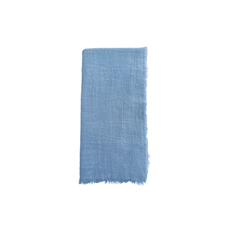 Cotton Gauze Fringe Napkins, Set of 4