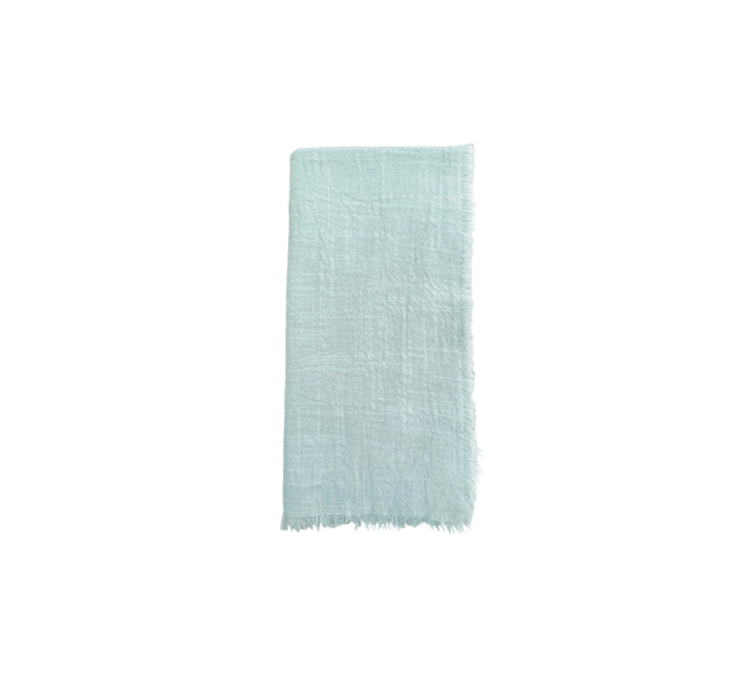 Cotton Gauze Fringe Napkins, Set of 4