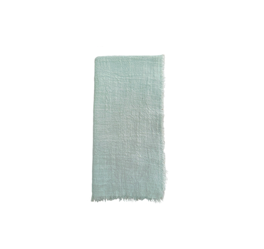 Cotton Gauze Fringe Napkins, Set of 4