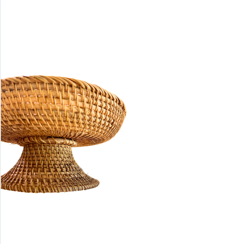 Large Rattan Fruit Bowl