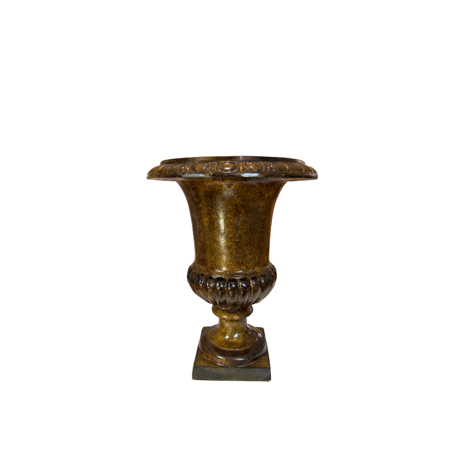 Hand Painted Faux Tortoiseshell Urn