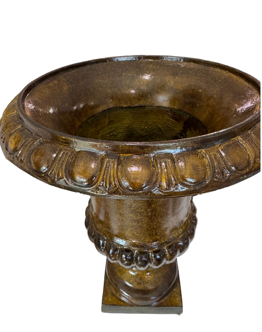 Hand Painted Faux Tortoiseshell Urn