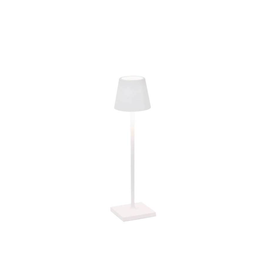 White Poldina Pro Micro Rechargeable Table Lamp