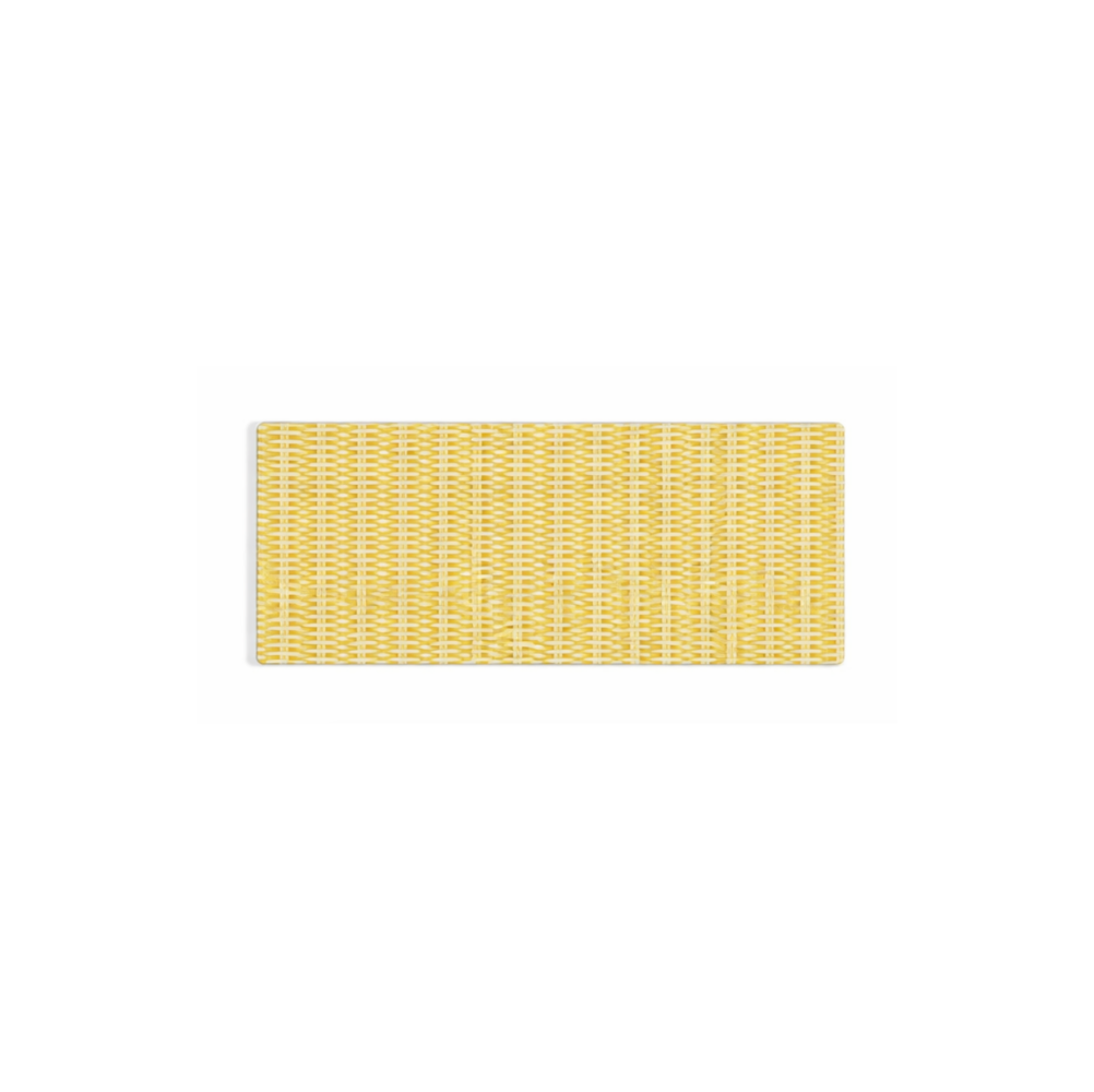 Rectangle Rattan Weave Glass Platter