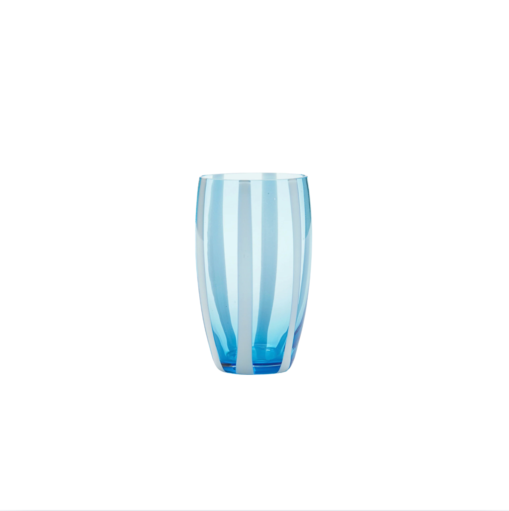Gessato Beverage Glasses, Set of 2 on a white background