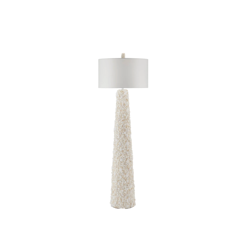 Turbinella White Floor Lamp