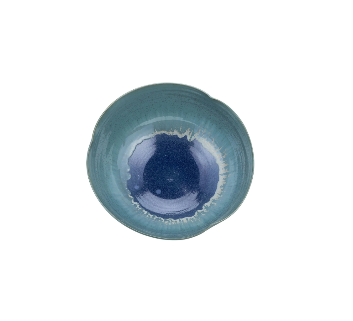 Azure Tide Ceramic Bowl