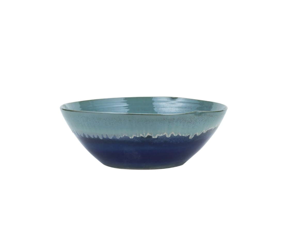 Azure Tide Ceramic Bowl