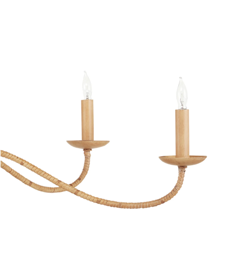 Saxon Small Tan Chandelier