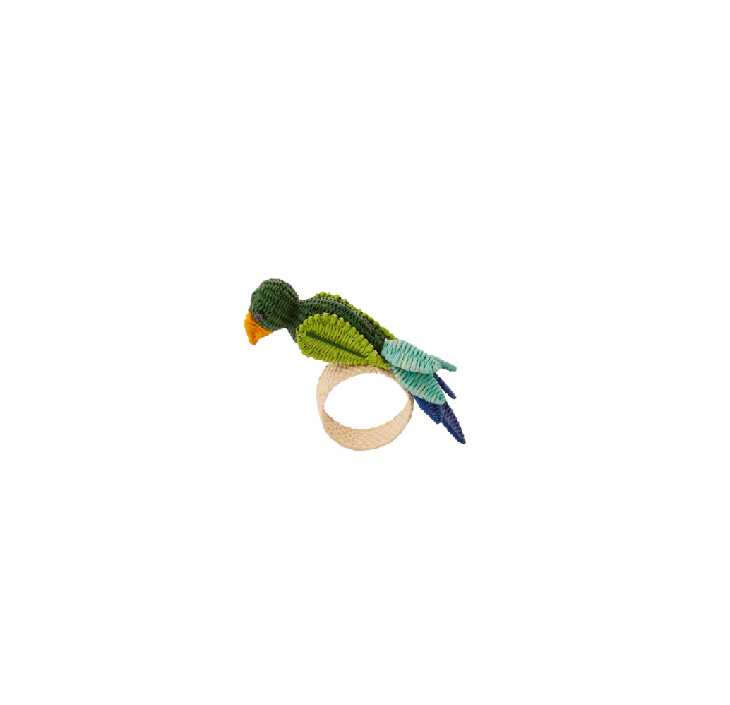 Parrot Napkin Ring, Set of 4