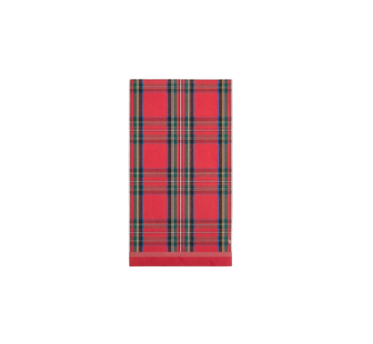 Holiday Tartan 3-Ply Paper Dinner Napkin / Guest Towel, Set of 30