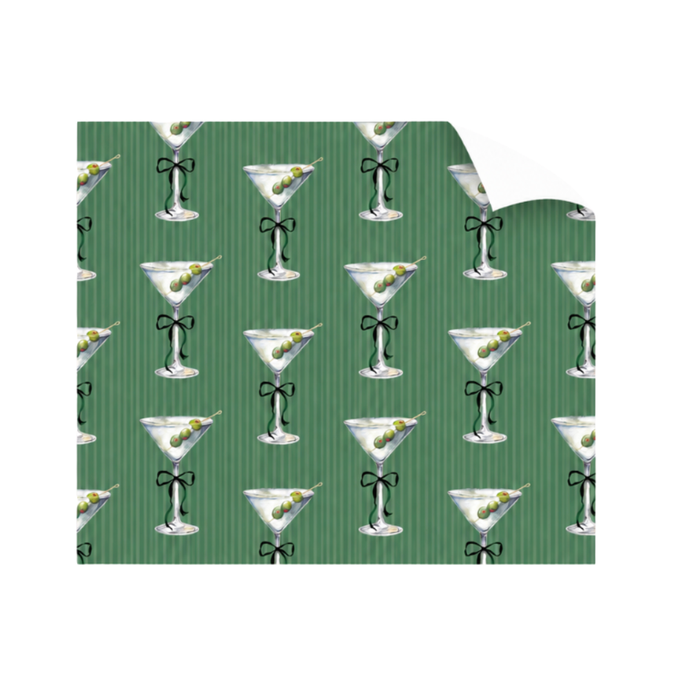 Martini Gift Wrapping Paper