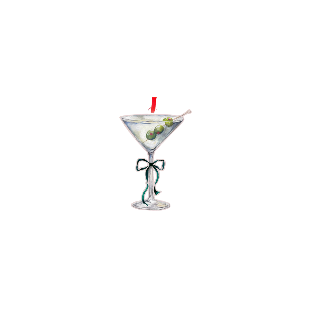 Martini Present Ornament