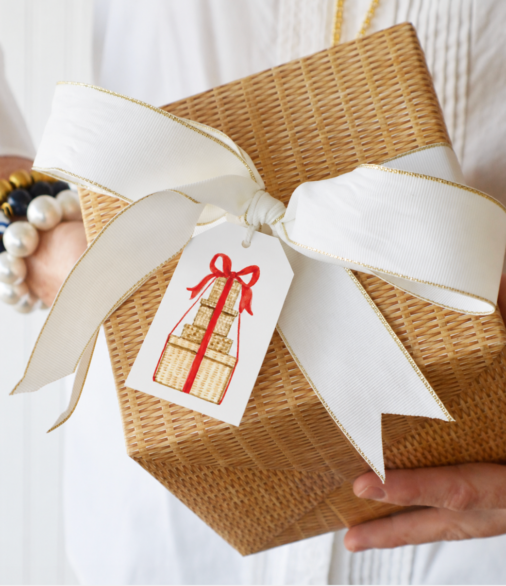 Woven Wicker Gift Wrapping Paper