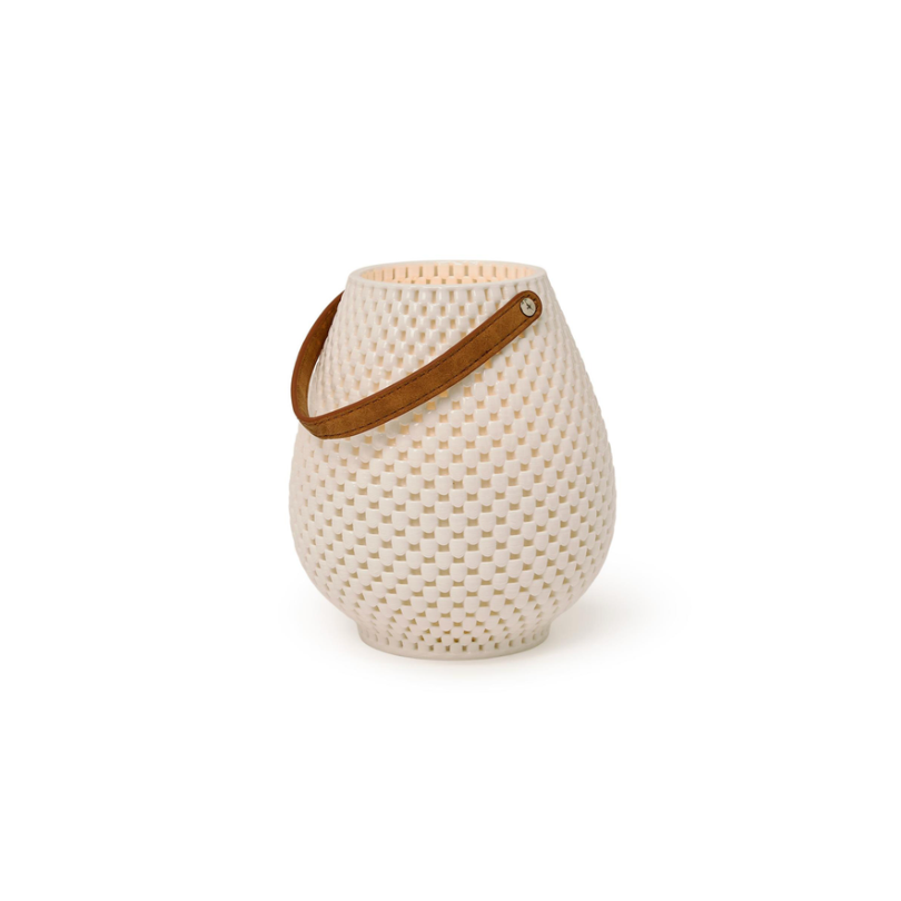 Filigree Lantern with Leather Strap
