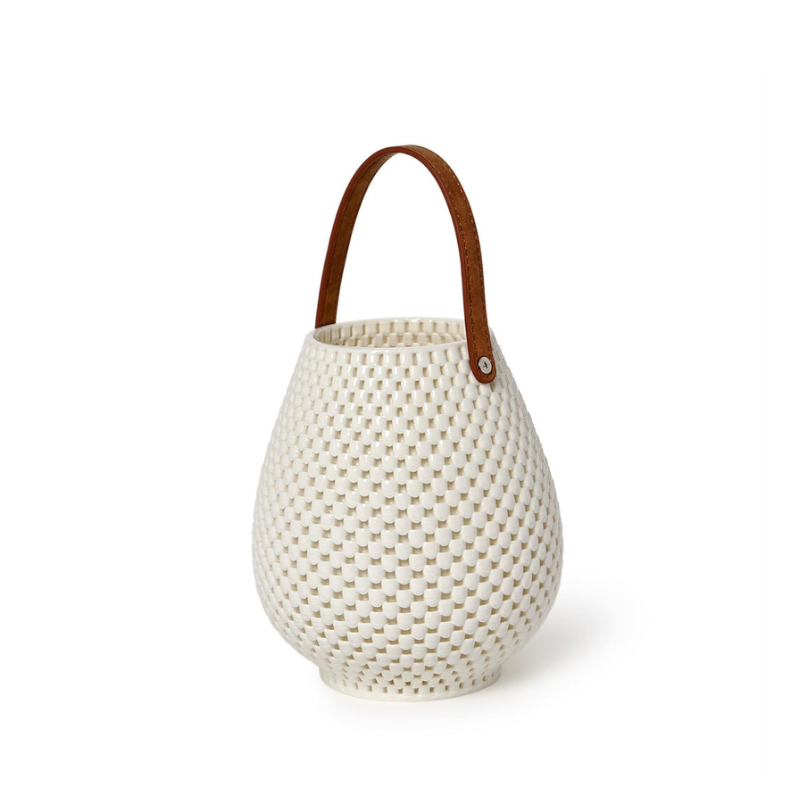 Filigree Lantern with Leather Strap
