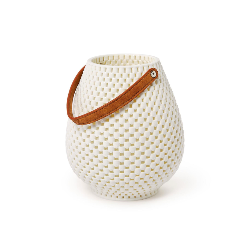 Filigree Lantern with Leather Strap