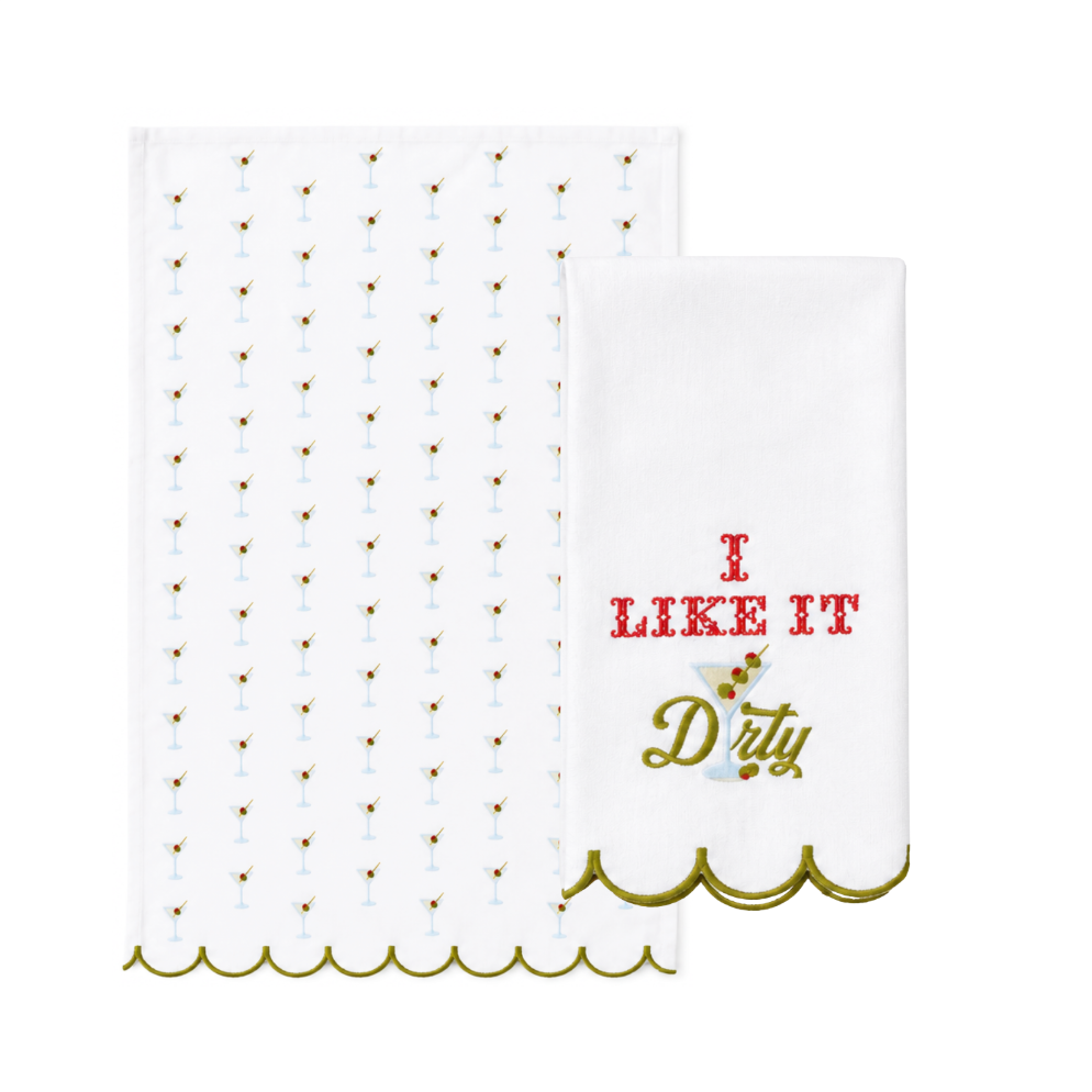 Set of 2, "I Like it Dirty" Dish Towels