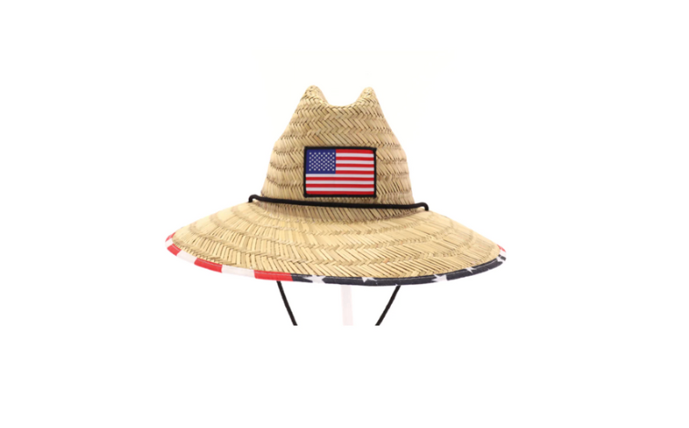 American Flag Patch Lifeguard Hat