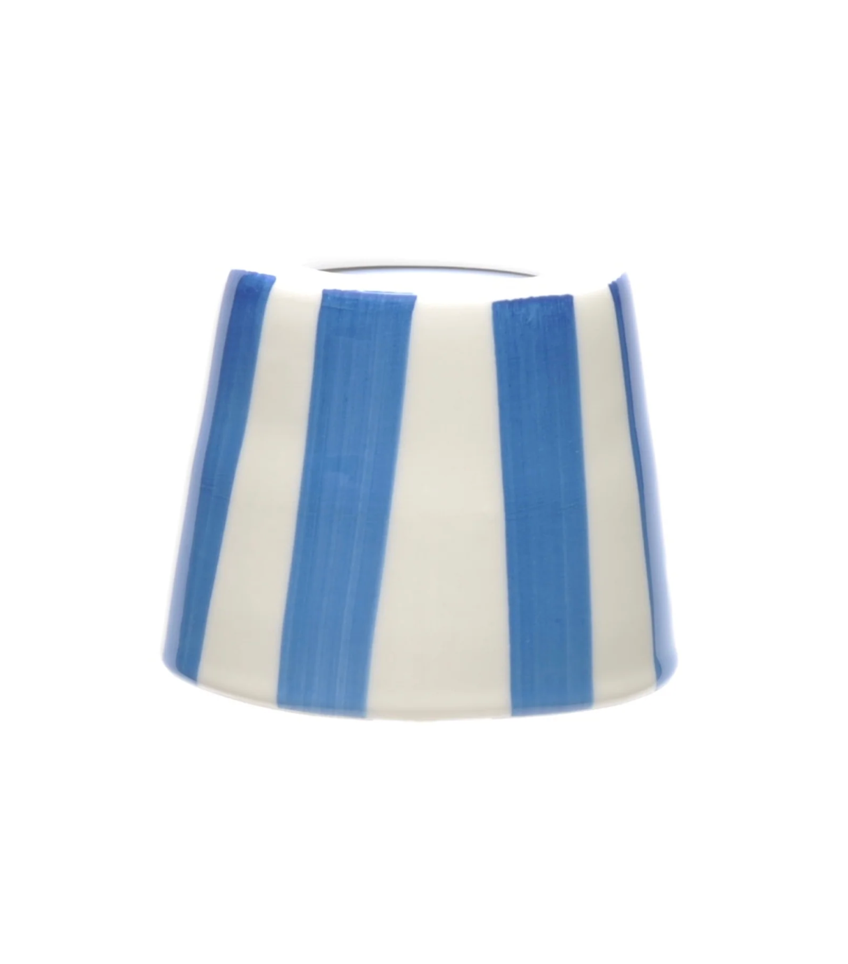 Ceramic Striped Light Shades for Rechargeable Lights