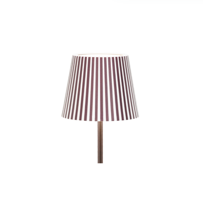Brown Stripe Metal Poldina Pro Lampshade Cover