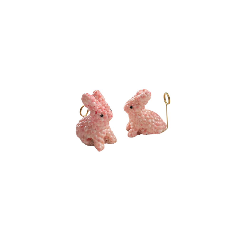 Shell Bunny Place Card Holders, Set of 2