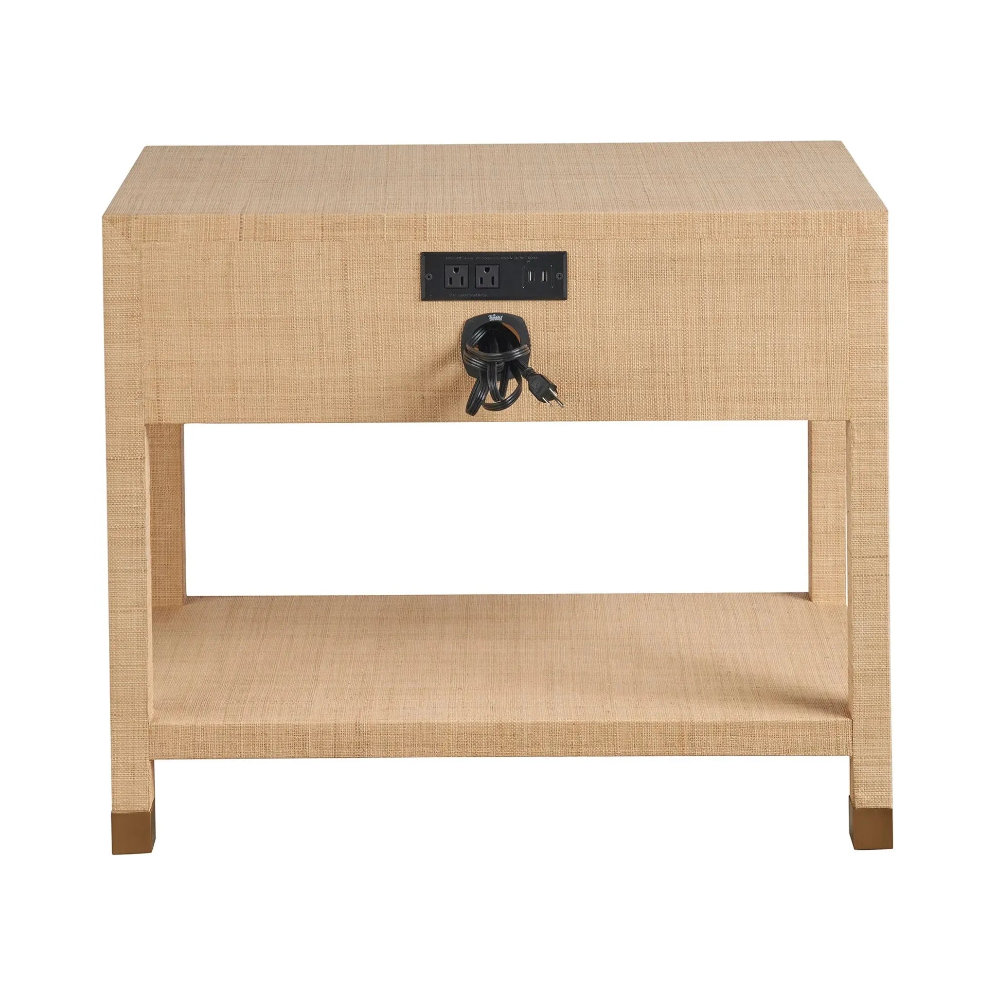 Light Raffia Nightstand