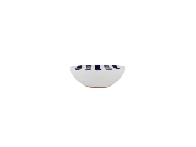 Amalfitana Cobalt Blue Striped Cereal Bowl