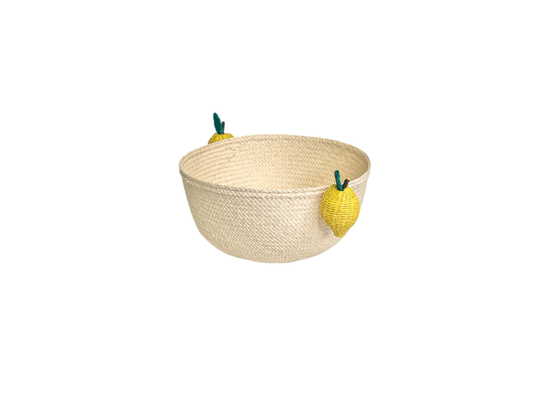 Iraca Raffia Lemon Basket