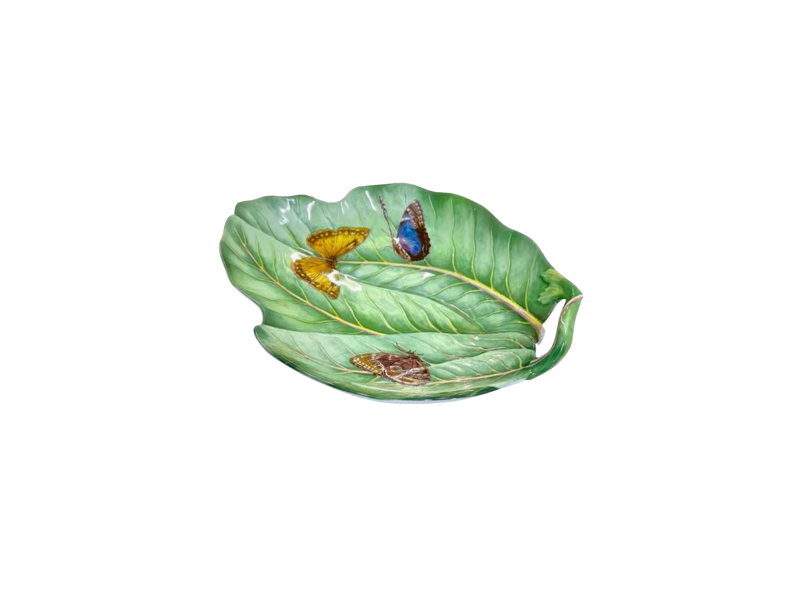 Mottahedah Leaf & Butterfly Serving Dish