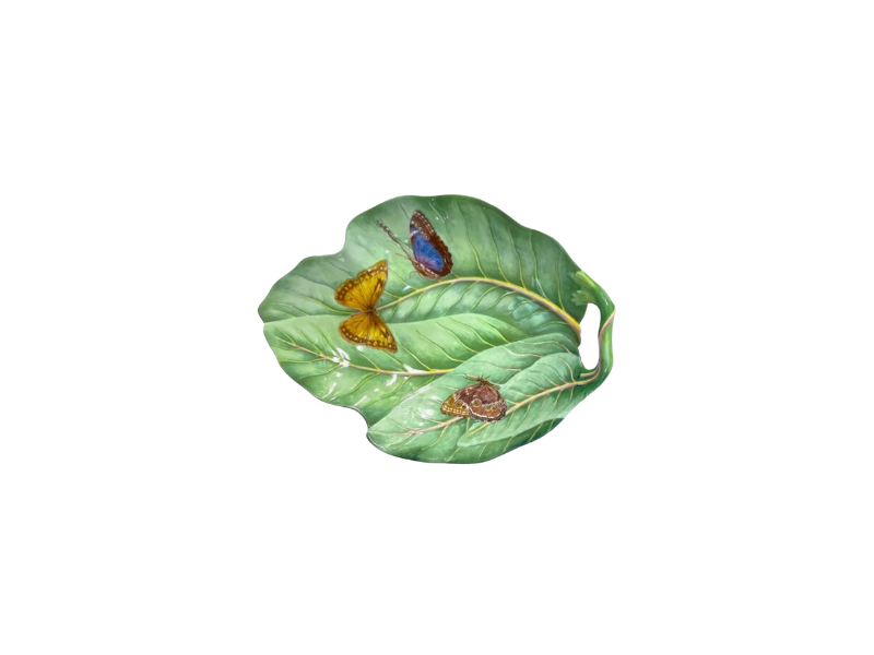 Mottahedah Leaf & Butterfly Serving Dish