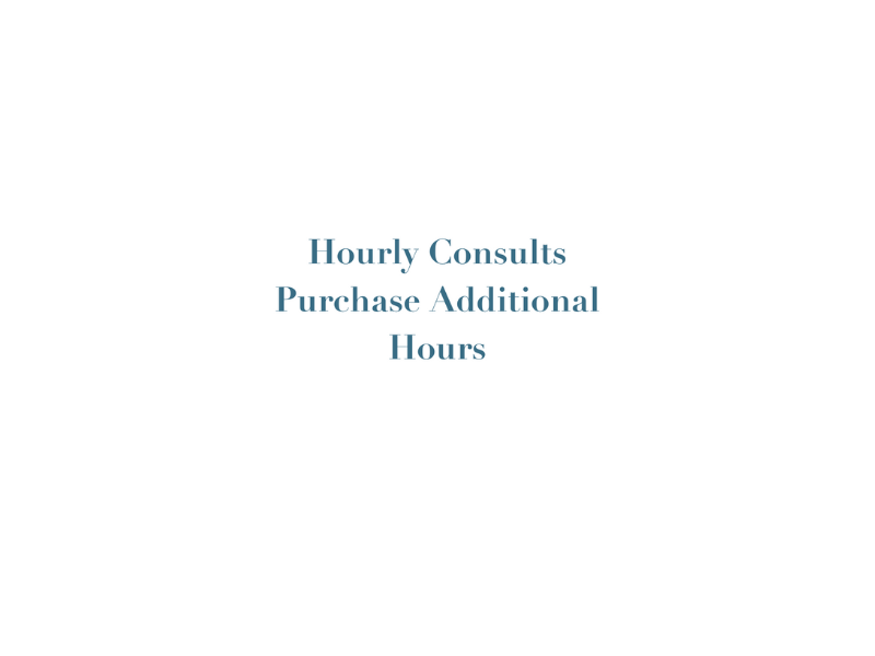 Additional In Person Hourly Consultation