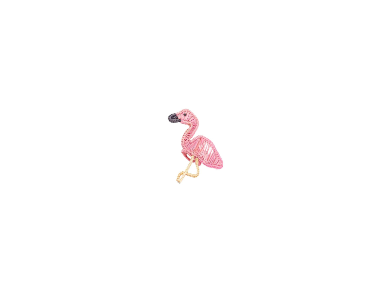 Flamingo Napkin Ring, Set of 4