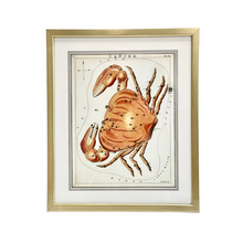 Custom Framed Antique Cancer Zodiac Print