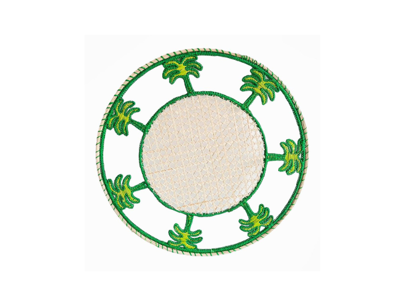 Handwoven Iraca Palm Tree Placemat