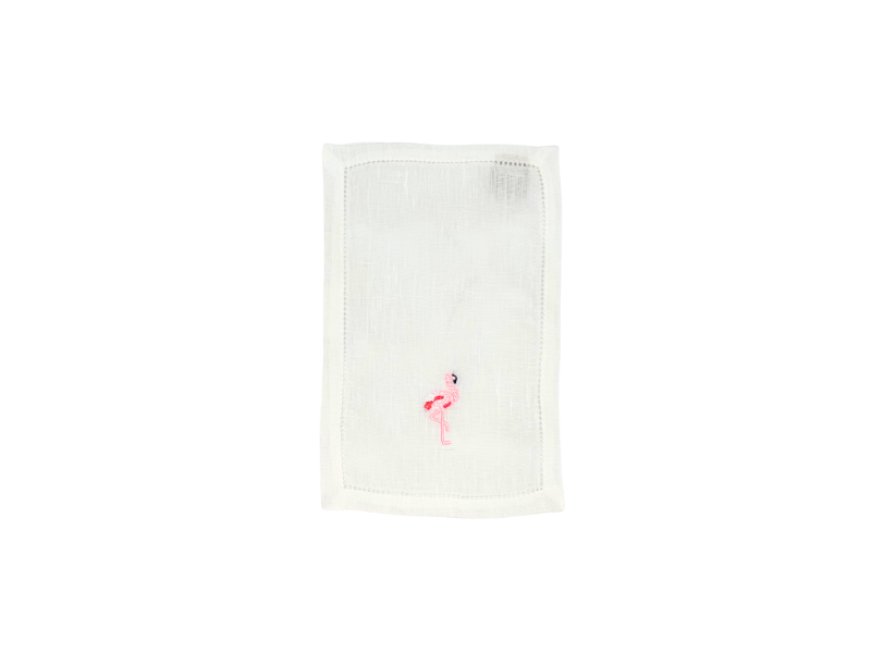 Pink Flamingo Cocktail Napkins, Set of 4