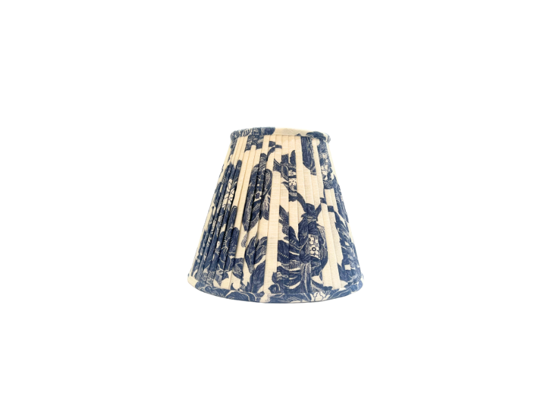 Large Blue and White Floral Lampshade