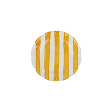 Amalfitana Yellow Striped Dinner Plate