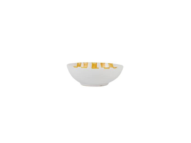 Amalfitana Yellow Striped Cereal Bowl