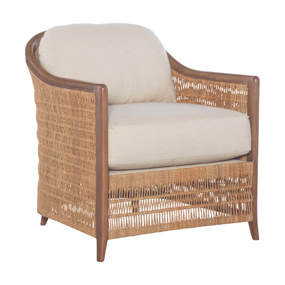 Avalon Lounge Chair - Natural/Flax on a white background