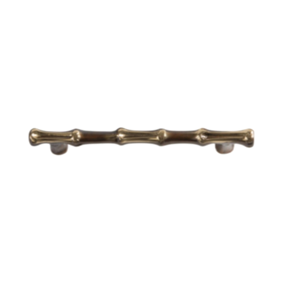 Bamboo Brass Pull Small on white