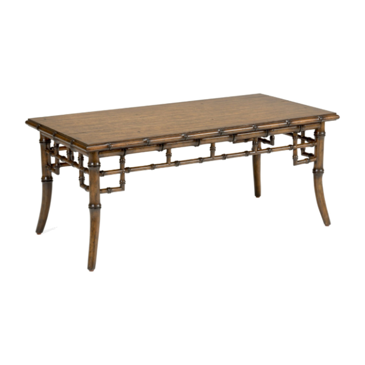 Bamboo Coffee Table on a white background